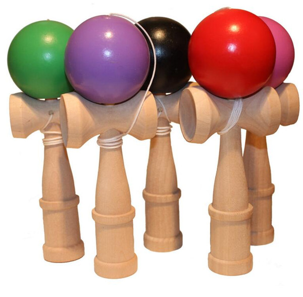 Kendama Ball Japanese Traditional Wood Game Toy Education Gift Children Learning Toys Colorful Wooden Material DHT68