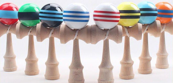 Free shipping Multicolor 18.5cmi*6cm big Kendama Ball Japanese Traditional Wood Game Toy Education Gifts, Activity Gifts toys