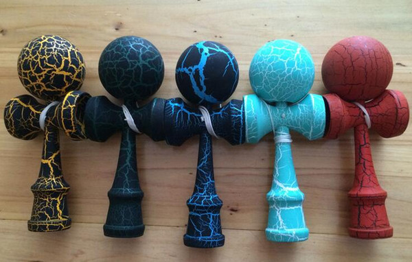 New Gift 12.5 cm mini fulll Crack Paint Kendama Ball Skillful Juggling Game Ball Japanese Traditional Toy Balls