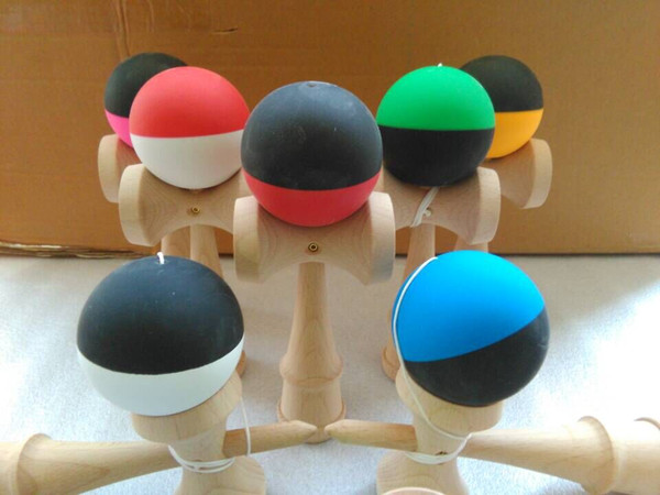 50piece 25cm jumbo Rubber paint Game ball skills with a sword jade jade sword ball sword flexible paint kendama ball wholesale