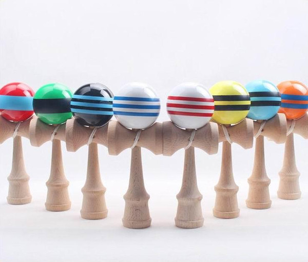 Big Kendama Ball Japanese Traditional Wooden Toys Many Colors 18.5*6cm Education Gifts Novelty Toys 180PCS DHL 