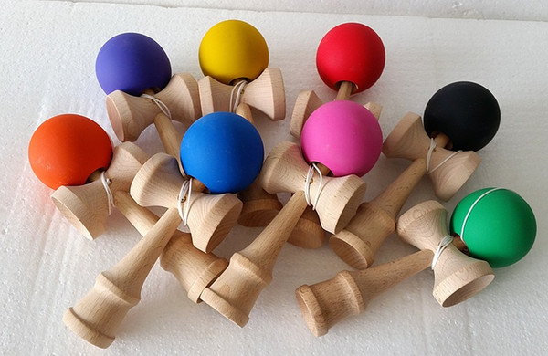 Kendama Ball Toy elasticity painting beech Wooden Japanese Traditional Funny Sword ball Game Education Toy Christmas gift