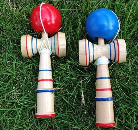 Free 150pcs13.5*5.5cm kendama cup-and-ball game kendama japanese toy wooden toy