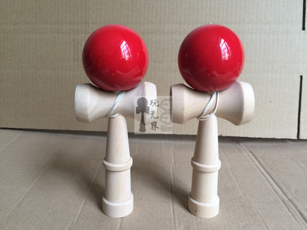 100pcs high quality Dutch wood Kendama beech wood kendama Ball Skillful Juggling Game Ball Japanese Traditional Toy Ballsgifts Free DHL