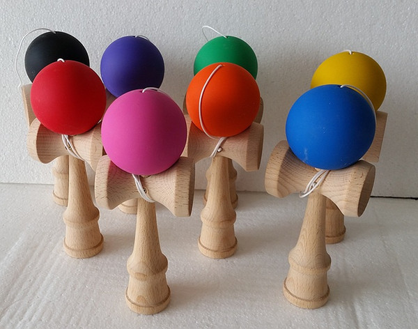 18.5cm Kendama Ball Toy elasticity painting beech Wooden Japanese Traditional Funny Sword ball Game Education Toy Christmas gift