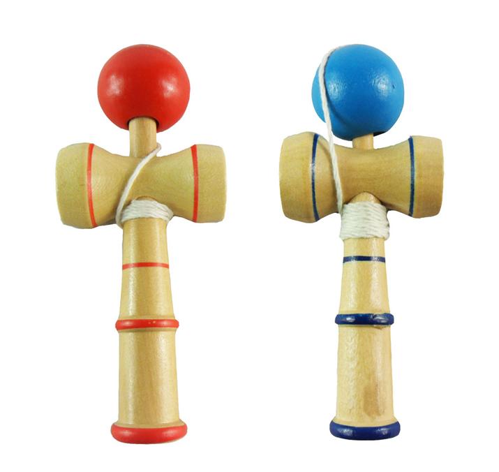 12.8CM Kendama Ball Japanese Traditional Wood Game Toy Education Gift 240pcs/lot Sports & Outdoor Play Sports Toys Free shipping FEdex EMS