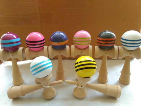 new arrive ! 200pcs Professional Glossy Kendama Ball Japanese Traditional Wood Game Kids Toy PU Painted & Beech Leisure Sports