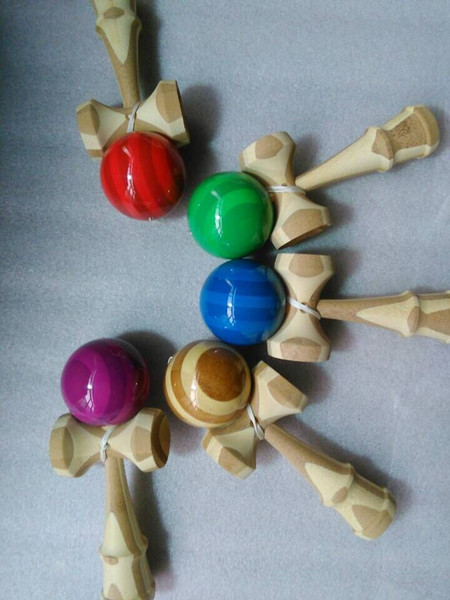 200piece/lot free DHL Bamboo kendama ball can degrade Outdoor sport Adult educational Boutique wood game toy Wholesale