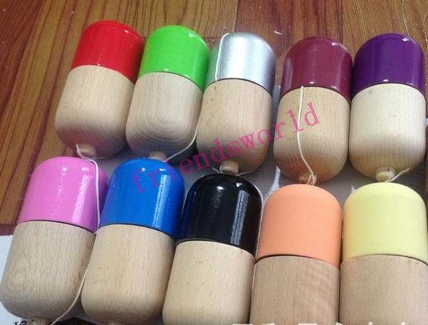 11x5CM Glossy Pill Kendama Toy Japanese Traditional Wood Game Kids Toy PU Paint Beech, 100PCS Novelty Games Activit Fedex/DHL