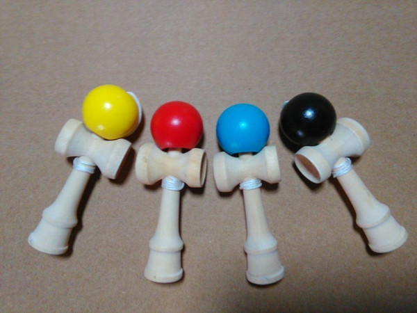 Wholesale New arrivals Free shipping 8*2.5cm ball kendama toy Game Kids toy handle Made of Beech free DHL 2000PCS