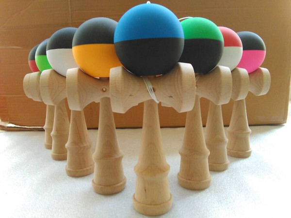 100piece 25cm jumbo Rubber paint Game ball skills with a sword jade jade sword ball sword flexible paint kendama ball wholesale