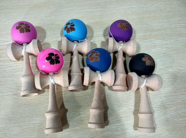 Wholesale New arrivals Free shipping flour ball kendama toy Game Kids toy handle Made of Beech free DHL 100PCS