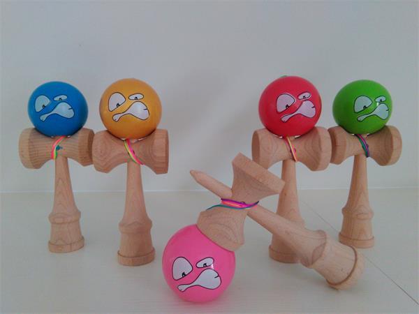 50pcs hot selling pu paint tips ball kendama toy Professional game top quality face two side