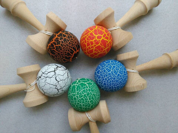 100pcs 12.5cm jade sword strings professional japan japanese toy crack KENDAMA ball Leisure Sports wooden game toy