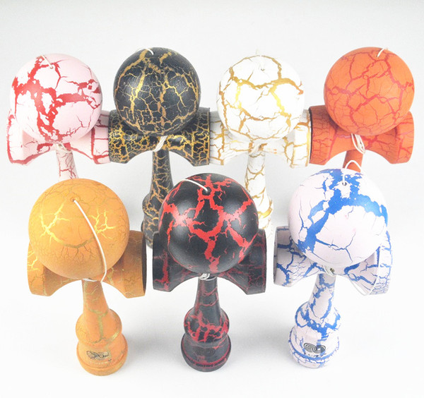 Hot selling kendama wooden toys Oversized 25cm kendama Full Crack skills ball Beech Sword ball free shipping