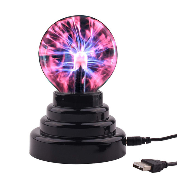 Magic Crystal Plasma Light Ball Electrostatic Induction Balls 3 inch 5W LED Lights USB Power & Battery Party Decoration Children Gift toys