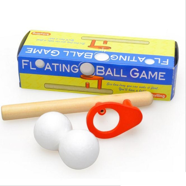 Blow Magic ball game classic children early educational fun puzzle wooden Magic Toy for children Foam Floating Magic Ball c030