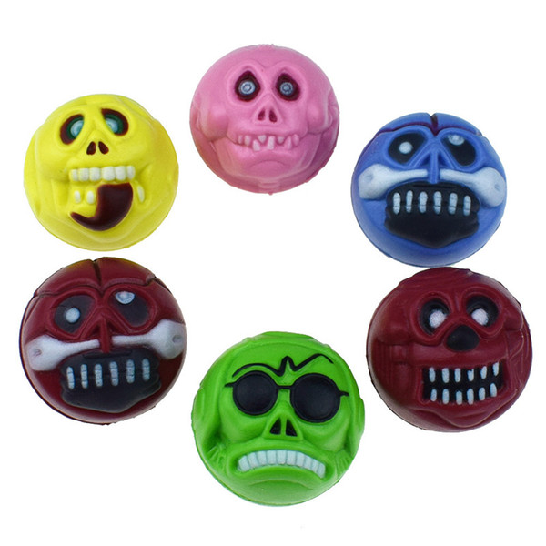 45mm Big size Grimace BOUNCING ball Children's Holloween gifts Scary Face Bouncy balls mixed colors Kids toys Capsule props sales promotion