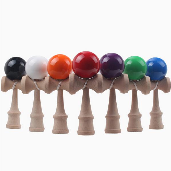 Kendama Ball Funny Japanese Traditional Beech Wood Game 18 Color Kendama Ball 19*6 cm Education Toy Children Gift Intelligence Toys