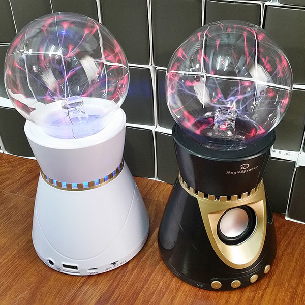 Electrostatic magic ball Glass magic ball cool ion bluetooth speaker usb card stereo radio