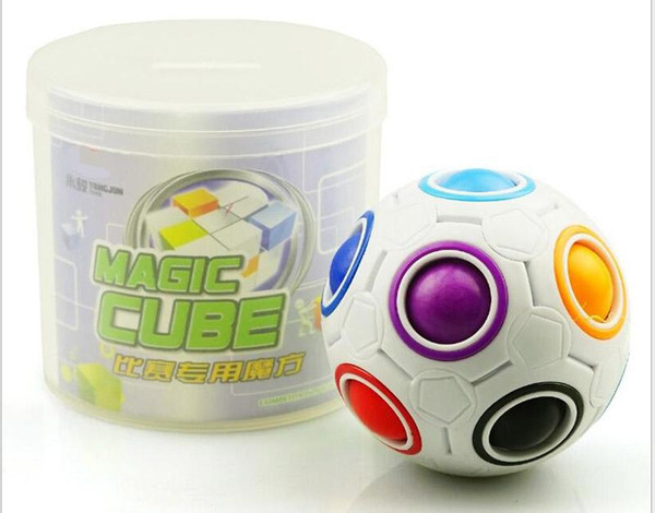 240pcs 2017 New Magic Balls Rainbow Ball Football 3D Puzzles Funny Creative Educational Learning Toys for Children Adult Gifts
