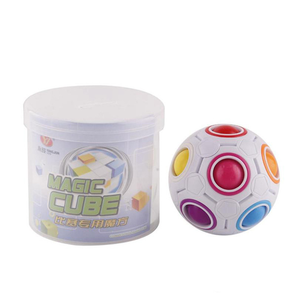 Rainbow Ball Magic Cube Speed Football Fun Creative Spherical Puzzles Kids Educational Learning Toys Children Adult Gift