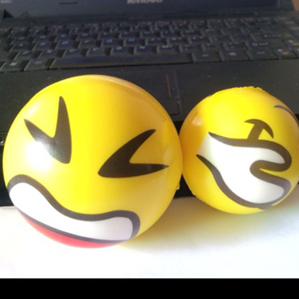 2017 Emoji Faces Squeeze Stress Ball Hand Wrist Finger Exercise Stress Relief Therapy - Assorted Styles New Christmas party gifts