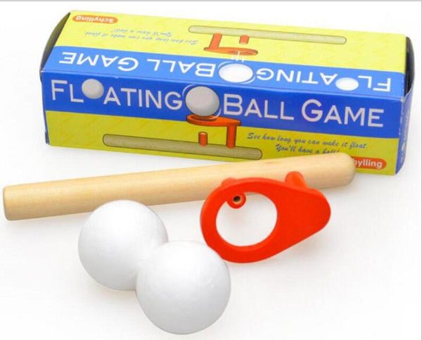Blow Magic ball game classic children early educational fun puzzle wooden Magic Toy for children Foam Floating Magic Ball