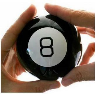 Mystic Ball 8 Black Blue Yellow funny toys Plastic Mystical Orb Ball Divining Toy Big 10CM