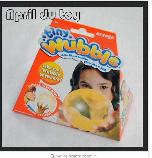 10pcs Tiny soft rubber Wubble Balloon the random color wubble bubble ball