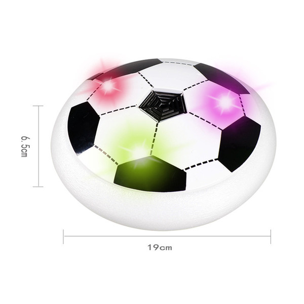 New LED Floating Football Disc Gliding Ball Lights up Air Colorful Outdoor Hover Ai r Suspended Football Soccer Black White