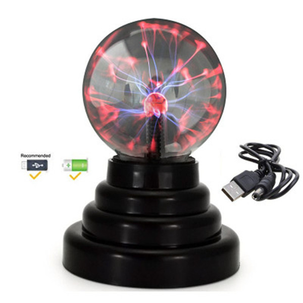 Plasma Ball Light Lightning Sphere Party USB Operated Magic Crystal Electrostatic Induction Balls Party Decoration Children Gift