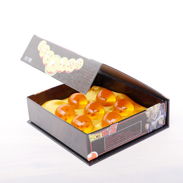 20 set Brand New animation dragonBall 7 stars Crystal Glass Ball set of 7pcs with Gift Box dragon ball Z Son Goku 4.2CM