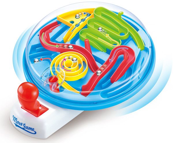 7TECH Maze Ball Intellect 3D Magic Puzzle Spin Master Games with 100 Challenging Barriers for Children