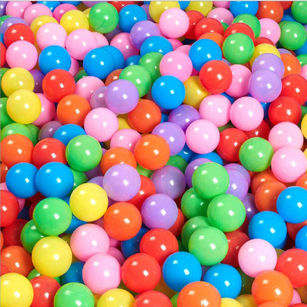 200pcs/lot Eco-Friendly Colorful Soft Plastic Water Pool Ocean Wave Ball Baby Funny Toys Stress Air Ball Outdoor Fun Sports