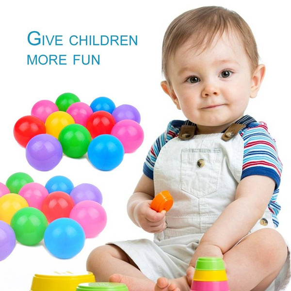 100pcs Multicolor Toy Ball Swimming Pool Non-toxic For Children Play Colorful Durable Fun Ball PE Water Pool Ocean Ball swim Pit