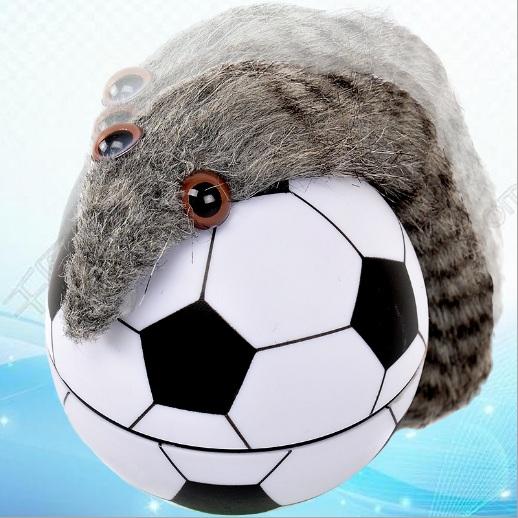 New Football castor ball underwater tumbling beaver mouse toy novelty football toy with retail box dhl Express 