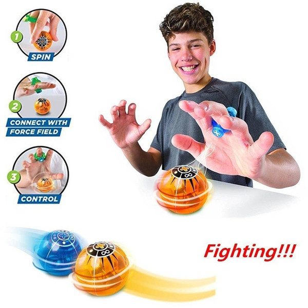 New Fingertip Magic Magnetic Fighting Ball Decompression Magic Ball Toy Flashing Lights Induction Ball Spinner Toys