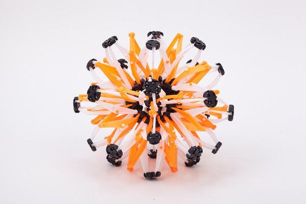 L M S Size Colorful Rainbow Plastic Blooming Flower ball Deformable balls with change big and small at will
