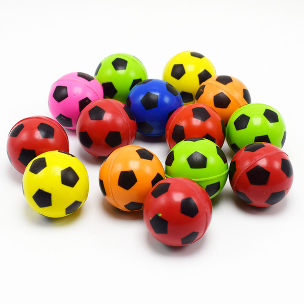 Multicolor 30mm Bouncing Balls football pattern colorful mini bouncy toys kids gifts sales promotion twisted egg Capsule Toys