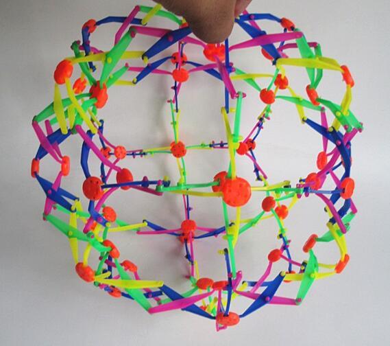 Large size child adulsts students office worker play fun Blooming Flower toy multicolor ball flowing plastic ball