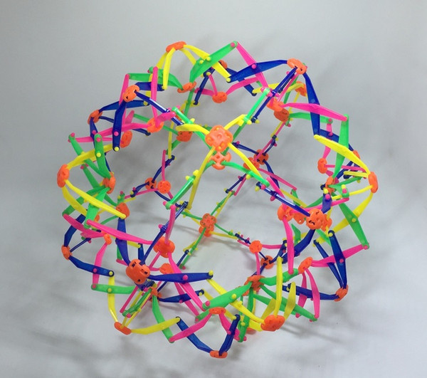 LZ Hot selling Big size Plastic Telescopic Magic Ball Flowering Telescopic Ball Show blossom Children Toy Ball