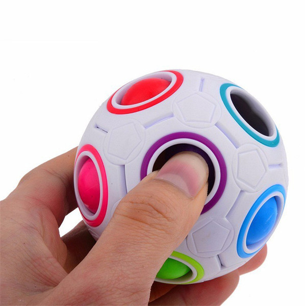 240Pcs/Lot Fun Creative Spherical Magic Cube Speed Rainbow Ball Football Puzzles Kids Educational Learning Toy for Children Adult Gift