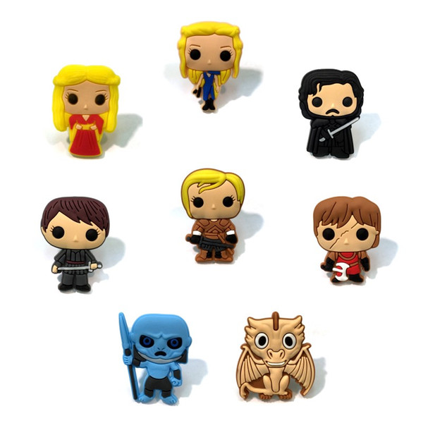 Game of Thrones Cool Cartoon Figure PVC 1.3cm Fridge Magnets Magnetic Cute Whiteboard Sticker Kid Favor Party Gift Fashion Home Decorations