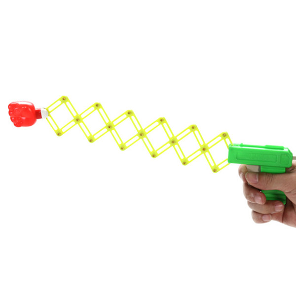 Fun Classic Elastic Child Kids Toy Retractable Fist Shooter Trick Toy Gun Gags Joke Toy Funny Party Festival Gift