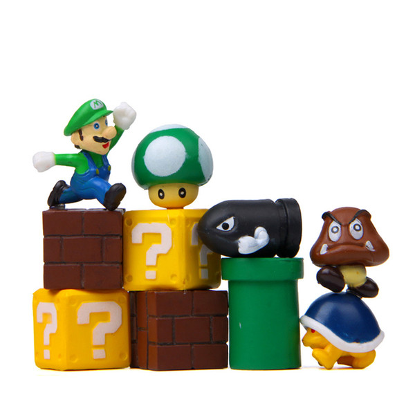 10 Pcs/lot 3D Cute Super Mario Resin Fridge Magnets for Kids Home Decor Ornaments Figurines Wall Fish Tank Postbox Toys Bedroom Decor