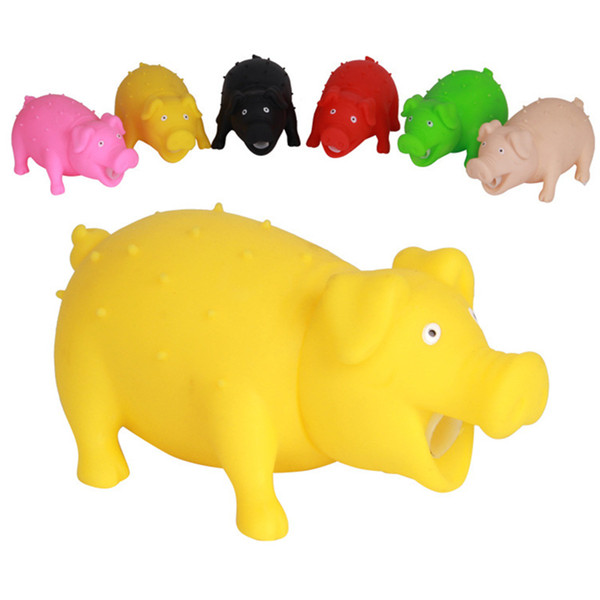 New Color Random Mini pig Novelty Screaming Vent Pig Toy Squeaker Chew Gags & Practical Jokes Stress Reliever Toys for Children