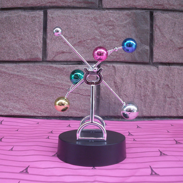 Colorful ball perpetual motion machine perpetual motion celestial instrument Yong Heng pendulum swing is the ferris wheel creative novelty b