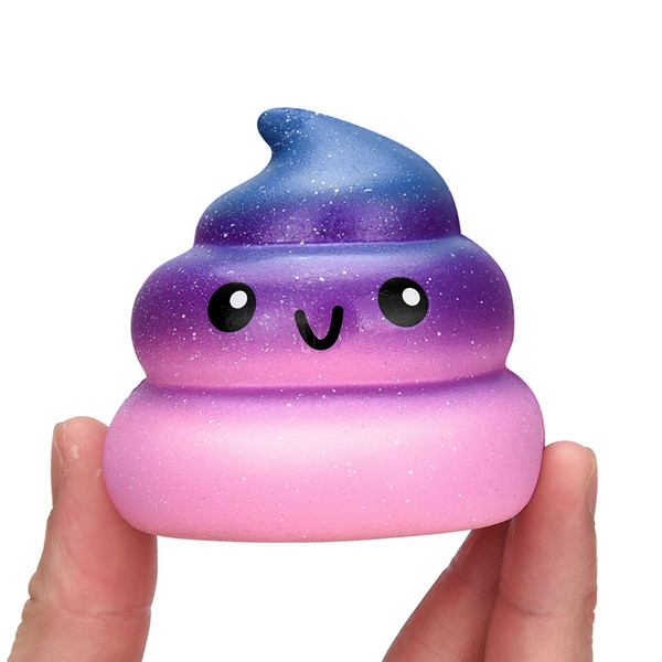 Starry Shining Shit Cute Soft Exquisite Fun Galaxy Poo Scented Squishy Charm Slow Rising Stress Reliever Toy Dropshipping