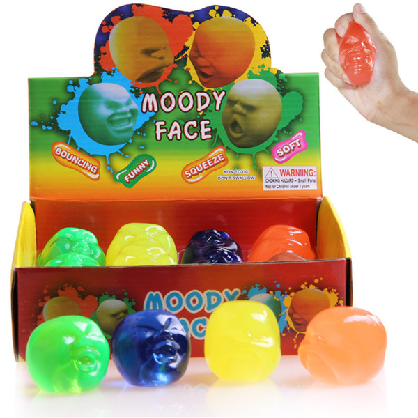 Moody Face Thinking Putty Intelligent Creative Hand Gum Ramen soil Elasticity Environmental protection material Slime Mud Novelty Gag Toys